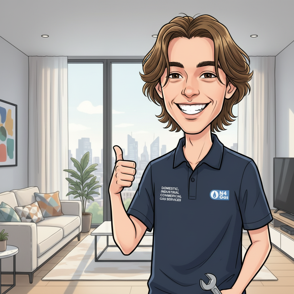 Cartoon illustration of Calum McDonnell